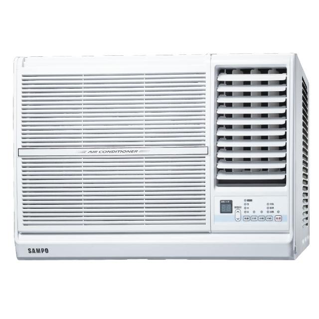 聲寶 SAMPO AW-PC28R 窗型定頻冷氣，適用4-6坪空間，CSPF第五級能源效率，額定冷房能力2.9kW，年耗電量僅998度，消耗電力879W，臺灣製造品質保證。全機3年保固，壓縮機長達10年保固，R410A冷媒，安裝尺寸寬580×高410mm，總重45KG。右吹出風口設計，提供舒適冷氣，適合小型居家使用，省電耐用首選！