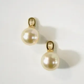 月輝珠寶 10-11mm 天然南洋淺金珍珠吊墜 18K金 乾枯玫瑰系列 可開口設計 正圓珍珠 氣質優雅