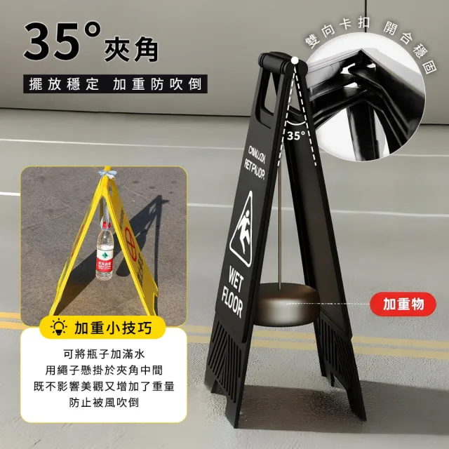 A字牌 告示牌 防滑警示牌 A字警示牌 黃色警示牌 165-YBNOSTOP 禁止停車牌 安全警示牌 地面警示牌