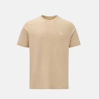 【Timberland 官方旗艦】男款米色休閒短袖T恤(A6DKUY94)