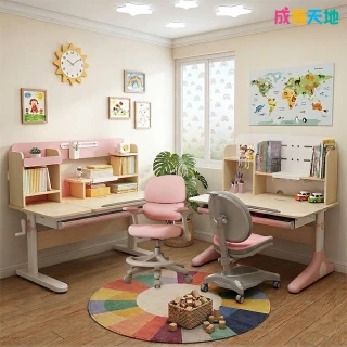 【成長天地】新實木100cm/120cm兒童書桌椅任選組 ME301+AU617/ME309+AU203(書桌椅 成長桌椅 兒童桌椅)