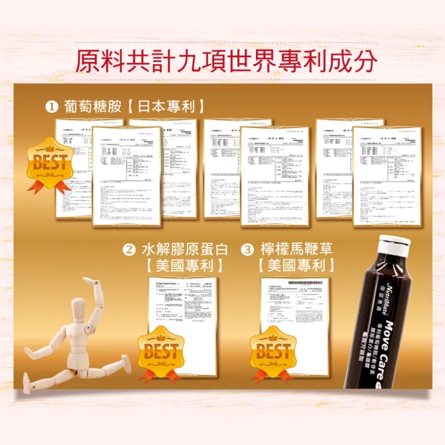 【Nutrimate 你滋美得】舒關加強液 龜鹿升級版 葡萄糖胺飲6入組(共144瓶、龜鹿膠、雪蓮花)