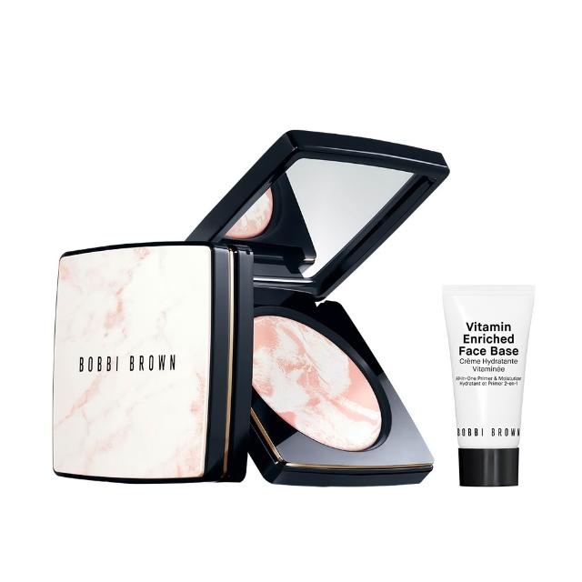 【Bobbi Brown 芭比波朗】大理石粉嫩蜜粉餅(控油x提亮 2合一 / 12hr鎖妝/毛孔瑕疵秒霧化)