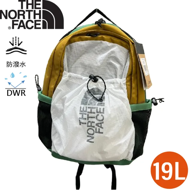 【The North Face】19L Bozer 戶外休閒後背包《經典白/暗藻綠》52TB//通勤/書包/登山/筆電包