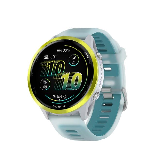 Garmin Forerunner 570 Garmin Forerunner 570 專業 GPS 智慧手錶,搭載先進心率偵測、防潑水設計及游泳防水功能,支援藍芽通話、計步、久坐提醒、Email/簡訊/社群訊息通知、睡眠監測、內建音樂播放及行動支付。適合路跑、游泳、腳踏車、室內運動及登山等多種場景,銀幕尺寸2吋以下,待機時間長達8-30天,相容 iOS 與 Android 系統。顏色選擇:42mm 獵影黑/炫冰藍/風火莓,47mm 獵影黑/躍動黃/暮光紫。NCC 認證碼:CCAF25LP0280T7 / CCAF25LP0300T0。