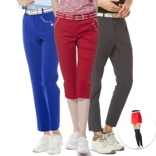 【Lynx Golf】零碼出清限定！(四季)進口布造型設計彈性舒適窄管/休閒長.短.七分褲/裙(山貓男女多款任選)