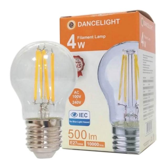 【DanceLight 舞光】8入組 LED 4W 燈絲燈 仿鎢絲 黃光 E27 鎢絲燈泡 全電壓