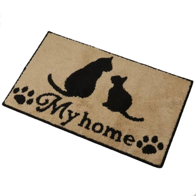 【NITORI 宜得利家居】(DECO HOME商品)地墊 CAT 黑貓 nsFM02 45×75(DH)