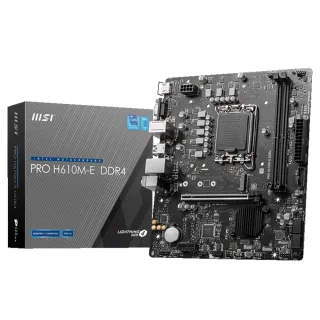 【Intel 英特爾】Intel Core i5-12400 CPU+微星 H610M-G WIFI 主機板(六核心超值組合包)