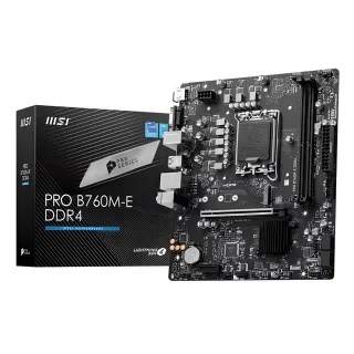 【Intel 英特爾】Intel Core i5-12400F CPU+微星 B760M-E 主機板D4(六核心超值組合包)