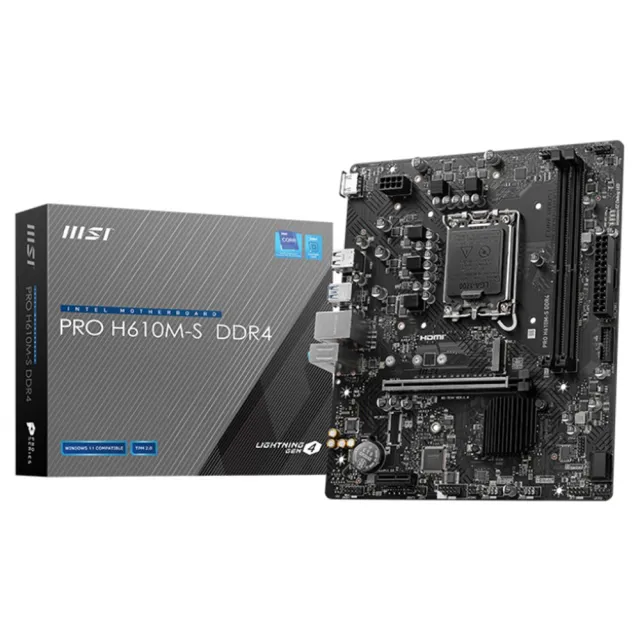 【Intel 英特爾】Intel Core i5-14400F CPU+微星 H610M-S 主機板(十核心超值組合包)