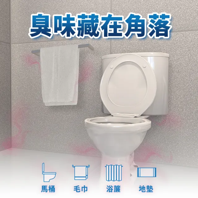 mopro會員專屬【日本風倍清】廁所抗菌消臭防臭劑/芳香劑6入組 清潔 浴室小幫手(2入裝任選)