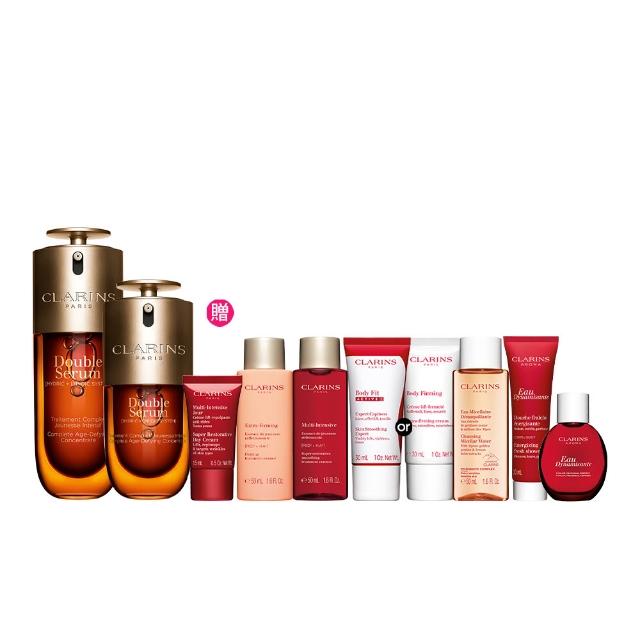 【CLARINS 克蘭詩】黃金雙萃囤貨組(黃金雙萃精華50ml+黃金雙萃精華30ml)
