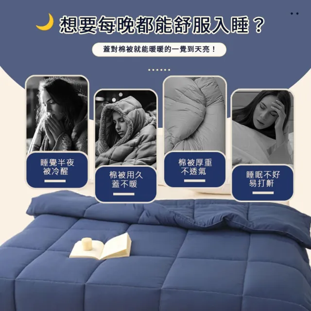 【Sleep Peacefully 寢室安居】3M銀離子抗菌可水洗烘乾四季被 四季被 棉被(雙人/四季可用)