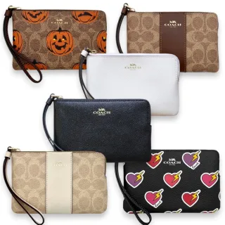 【COACH】經典防刮皮革手拿包/零錢包/證件套(多款)