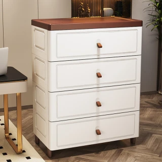 HOME宜家 抽屜式收納櫃 床邊雜物櫃 臥室儲物櫃72*60*31cm（雜物櫃/整理櫃/抽屜櫃）