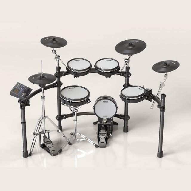 【NUX】DM-8全網狀鼓面電子鼓+豪華配套6件組-鼓椅、耳機、鼓棒、譜架、鼓毯、鼓棒袋(原廠公司貨)