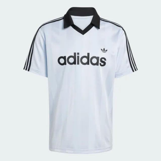 【adidas 愛迪達】短袖上衣(KE2453 男款ORIGINALS復古休閒V領短袖T恤 藍色)