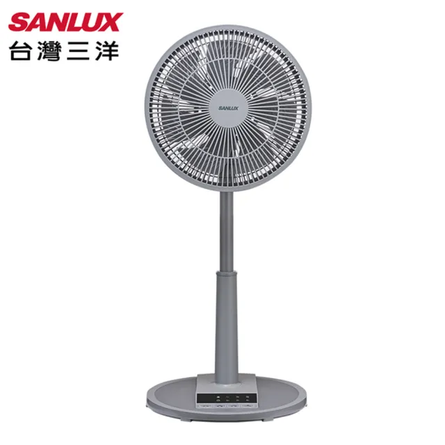 【SANLUX 台灣三洋】12吋微電腦自然風遙控立扇_灰色(EF-T12AJ2)