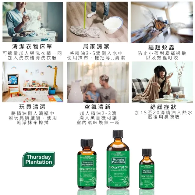 【ThursdayPlantation 星期四農莊】尤加利精油50ml(澳洲原廠公司貨)禮物/禮盒/2026推薦