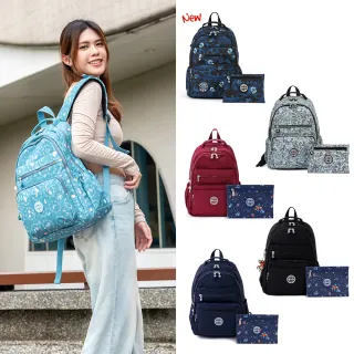 【iBrand】經典百搭輕盈多口袋後背包(多色任選)