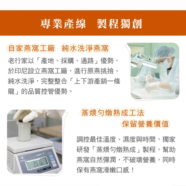 【老行家】吉祥如意禮盒-燕窩固形量18g/瓶(2盒組/保健禮盒)現燉燕窩
