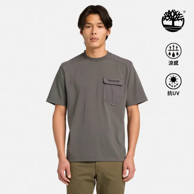 【Timberland】男款黑色Timberchill短袖T恤(A2R8HW08)