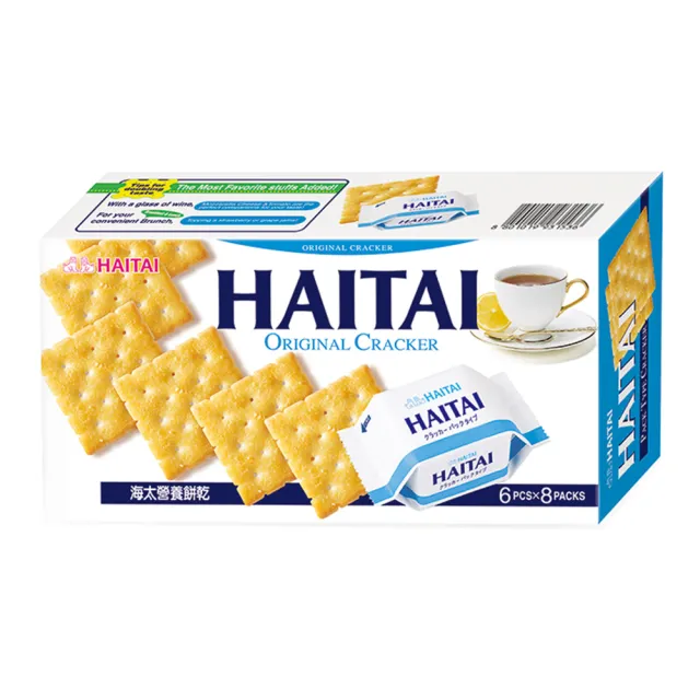 【HAITAI  海太】海太蘇打餅乾x4入(口味任選)