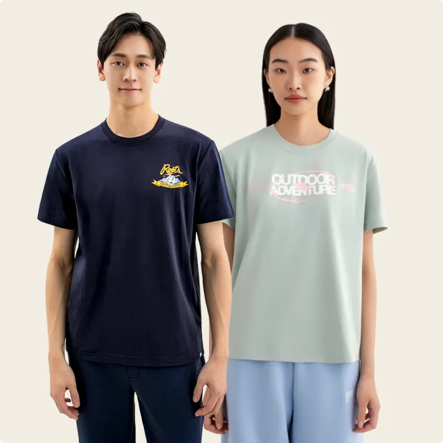 【Roots】男女款-精選Roots 海狸圖案短袖上衣或洋裝(多款可選)