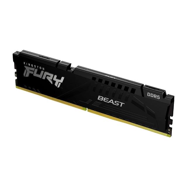 【Kingston 金士頓】FURY Beast 獸獵者 DDR5-6000 32GB  PC用超頻記憶體(KF560C30BBE-32)