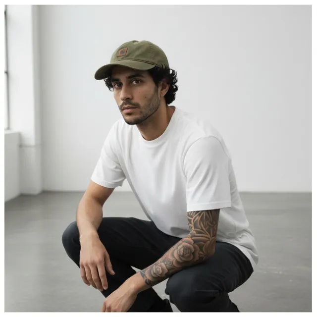 carhartt 工裝水洗皮標老帽 復古貼布 滑板工裝