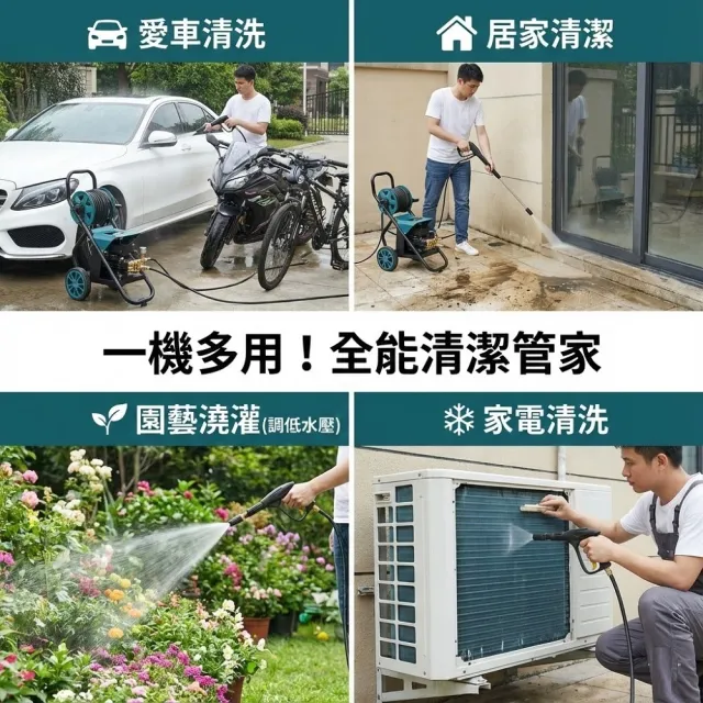 【FJ】工業級全銅無刷電機高壓清洗機MZO35(110V 全銅頭 清洗 淤泥清洗 洗車 災後清潔 15米 20米 250bar)