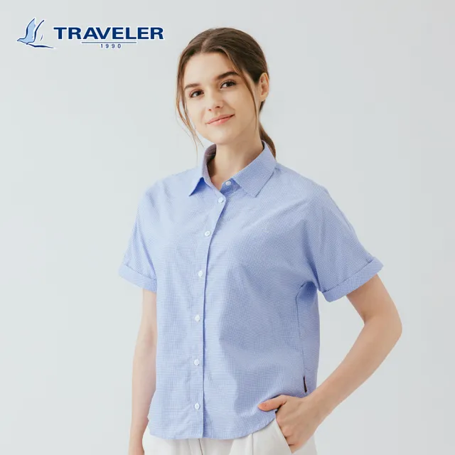 【TRAVELER 旅行者】女款Supplex吸排抗UV襯衫|261TR708