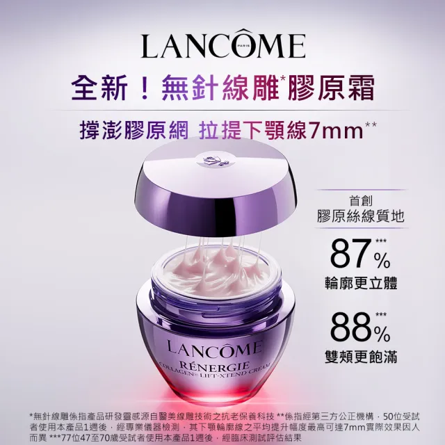 【LANCOME 蘭蔻】全台獨家限量官方直營 極塑緊緻膠原霜15ml(新客體驗組/線雕膠原霜)