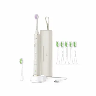 【Philips 飛利浦】官方直營 Sonicare輕柔多效音波震動牙刷-小亮刷珍珠白 HX2491/01 送刷頭5入