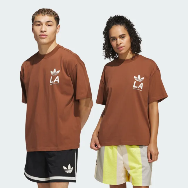 【adidas 愛迪達】Adi Sd Ball Net 男女 T恤 運動上衣 休閒短袖 咖啡棕 純棉(JN6767)