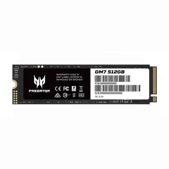 【Acer 宏碁】Acer Predator GM7 512GB M.2 2280 PCIe Gen4x4 SSD固態硬碟