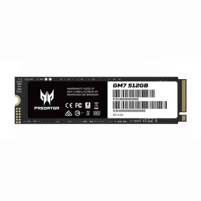 【Acer 宏碁】Acer Predator GM7 512GB M.2 2280 PCIe Gen4x4 SSD固態硬碟