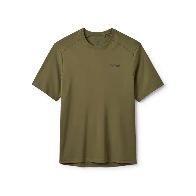 【RAB】Force Tee 短袖防曬抗臭排汗衣 男款 橄欖綠 #QCC24