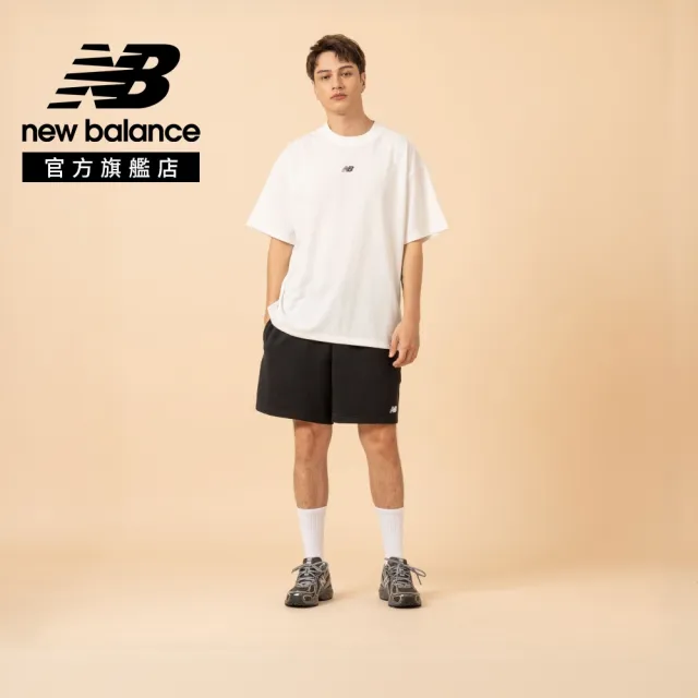 【NEW BALANCE】NB 快乾排汗短袖上衣_男性_黑/米白色_MT6145W6BK_MT6145W6SST(美版 版型偏大)