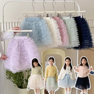 【TONYU 童嶼】女童四季蓬蓬紗裙 公主裙多層網紗 鬆緊軟紗半身裙 澎澎裙 演出穿搭