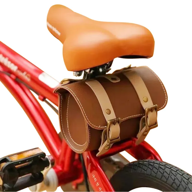 【外出趣】復古造型單車包(自行車馬鞍包 單車龍頭包 斜背皮革包 坐墊袋 側掛改裝包)