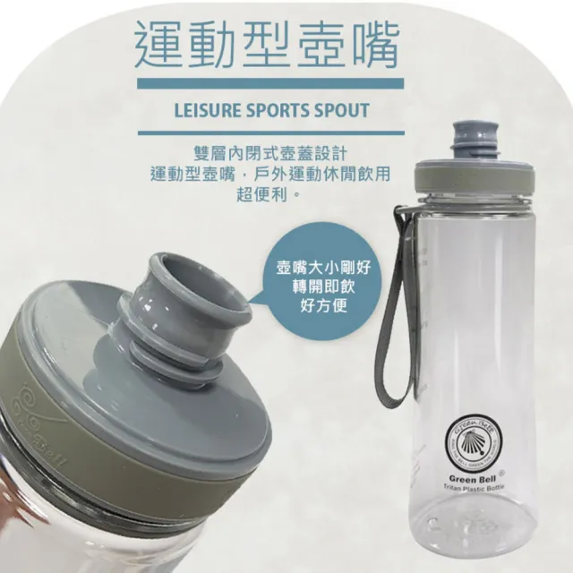 【GREEN BELL 綠貝】Tritan馬卡龍花漾水壺500ml4入組(寬口 環保 無毒 運動 露營 直飲 SGS)