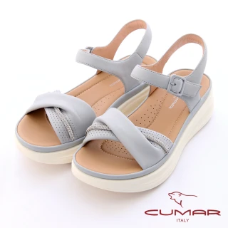 【CUMAR】輕量舒適真皮厚底涼鞋726-007