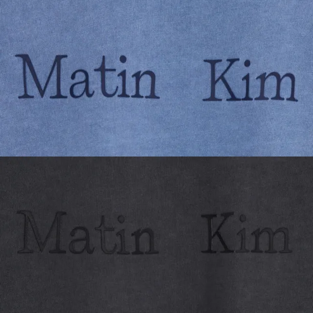 【MATIN KIM】官方旗艦 色染LOGO短版上衣(多款任選)
