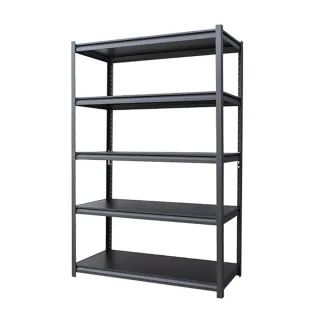 【dayneeds 日需百備】120x45x180cm 五層消光黑角鋼架(倉儲架/收納層架/展示架/層架/鐵架)