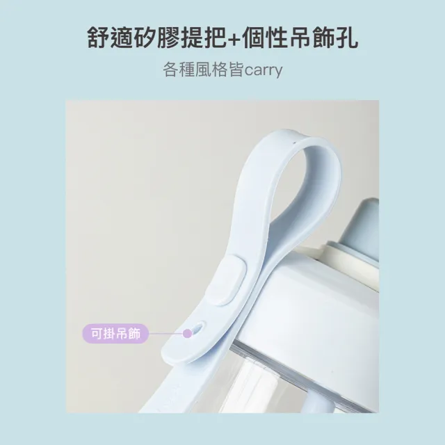 【LocknLock 樂扣樂扣】超值二入組 官方直營 Q咪樂吸管杯 750ml(五色任選/Tritan材質/吸管杯)