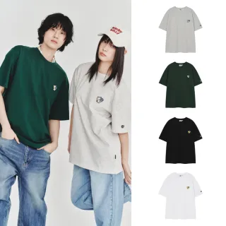 【Wacky WiLLY】官方旗艦館 KIKY刺繡Logo短袖T恤(UNI短袖上衣 黑/綠/灰/白色)