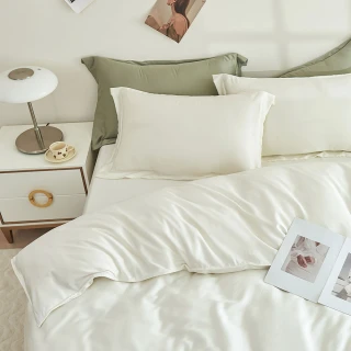 【ONE FINE DAY 日禾家居】買一送一 60支天絲床包枕套組 or 被套-單/雙/加大/特大 均價-素色/印花