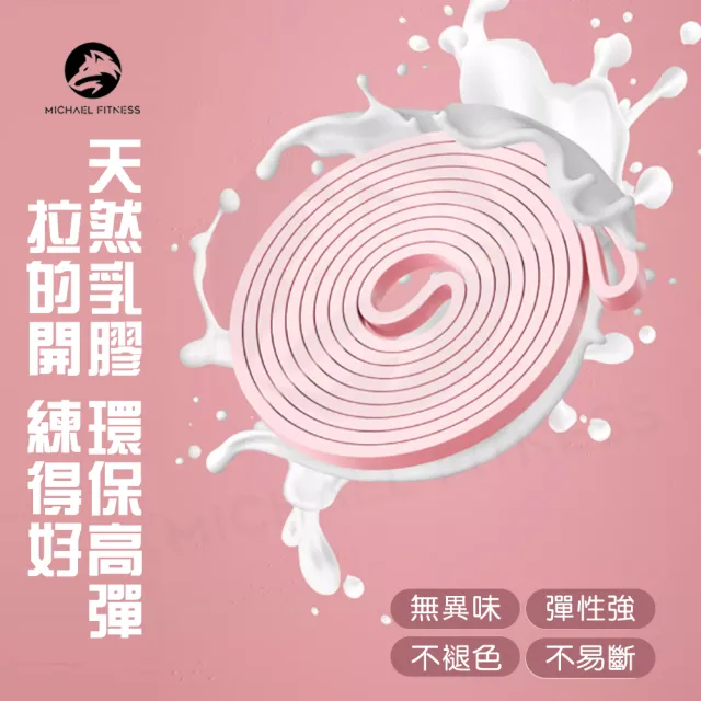 【Michael Fitness 麥克健身】加長加厚乳膠彈力帶 彈力繩 拉力帶 阻力帶 35磅
